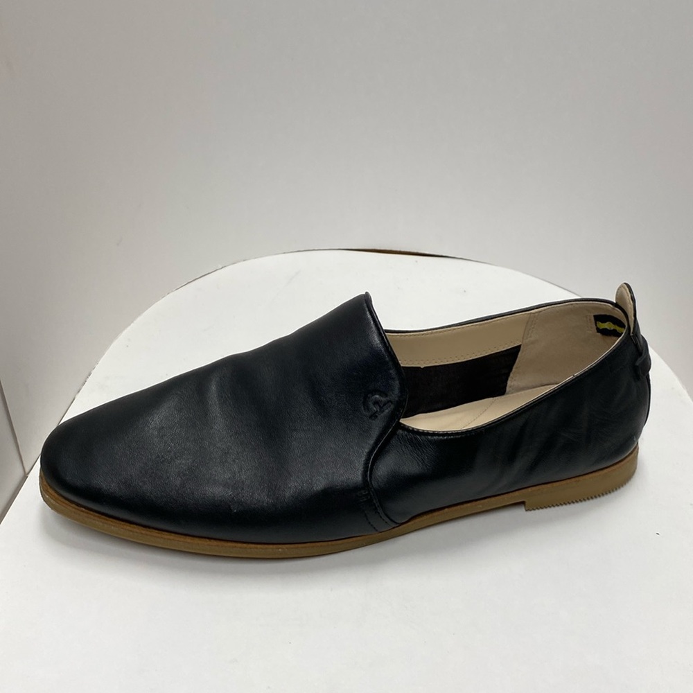 Cole Haan Grand Series slip on flat black leather shoe size 11